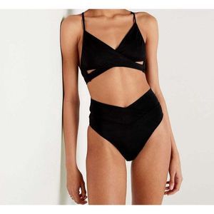 VICTORIA SECRET SWIM WRAP BIKINI TOP SWIMWEAR .SIZE  XL . BLACK NWT NEW